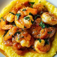 Easy Creamy Polenta & Shrimp Recipe