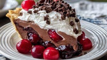 Chocolate Cherry Cream Pie