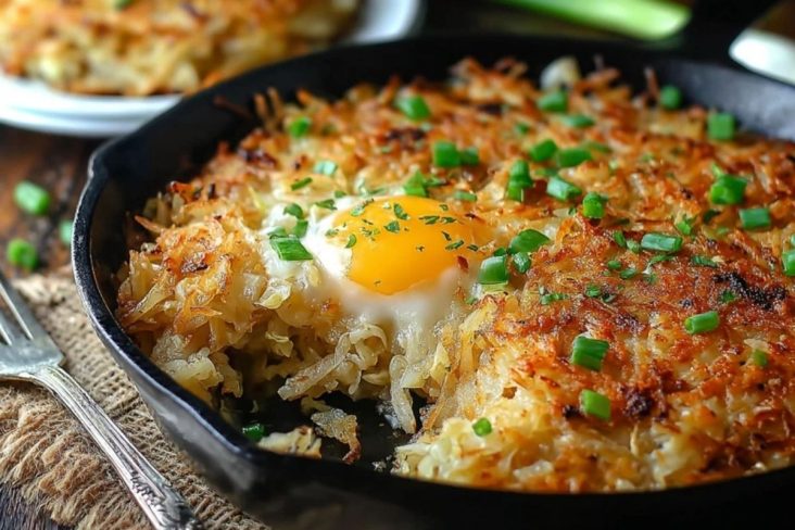 Irish Cheddar & Cabbage Hash Brown Skillet
