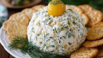 Creamy Dill Pickle Cheese Ball