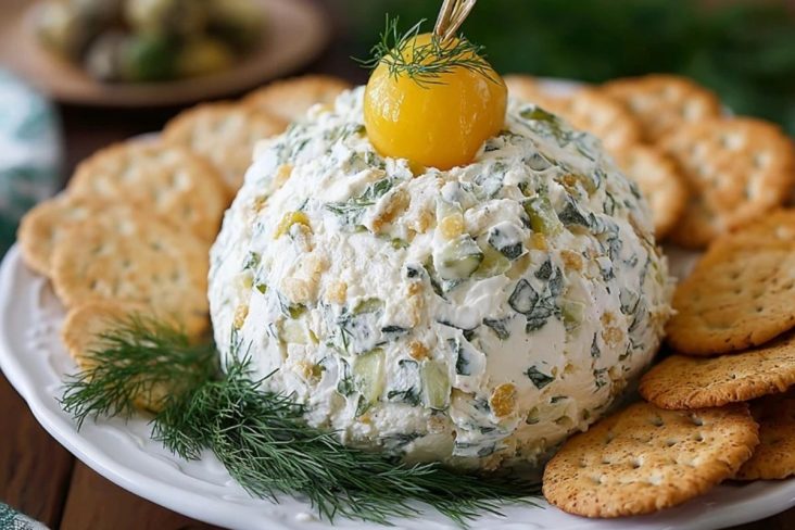 Creamy Dill Pickle Cheese Ball