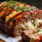 Stuffed Meatloaf with Mozzarella