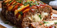 Stuffed Meatloaf with Mozzarella