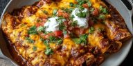Cheese Enchiladas with Chili Gravy