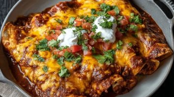 Cheese Enchiladas with Chili Gravy