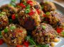 Mushroom Quinoa and Red Pepper Veggie Balls