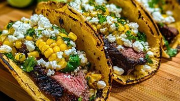 Grilled Elote Steak Tacos