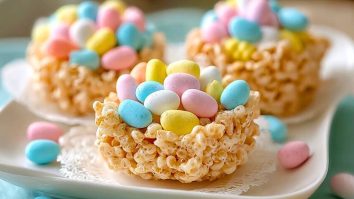 Krispies Easter Egg Nests