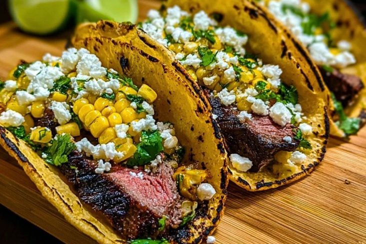 Grilled Elote Steak Tacos