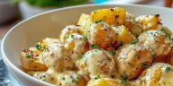 Creamy Garlic Baby Potatoes
