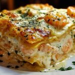 Garlic Butter Shrimp Scampi Lasagna