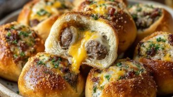 Garlic Parmesan Cheeseburger Bombs