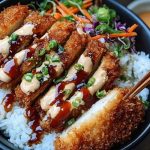 Japanese Katsu Bowls with Tonkatsu Sauce