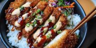 Japanese Katsu Bowls with Tonkatsu Sauce