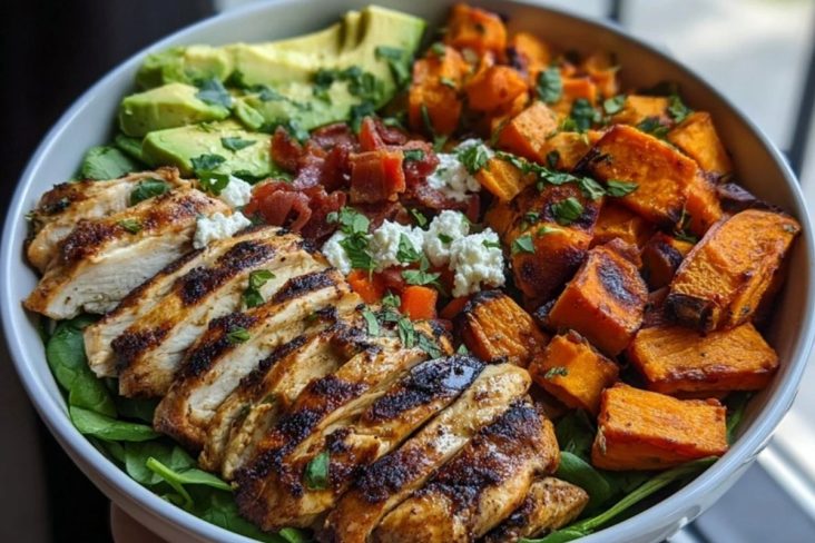 Loaded Grilled Chicken & Sweet Potato Power Bowl