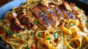 One-Pan Creamy Sweet and Spicy Cajun Chicken Pasta