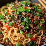 Simple Asian Ground Beef Noodles Recipe Ready in Minutes