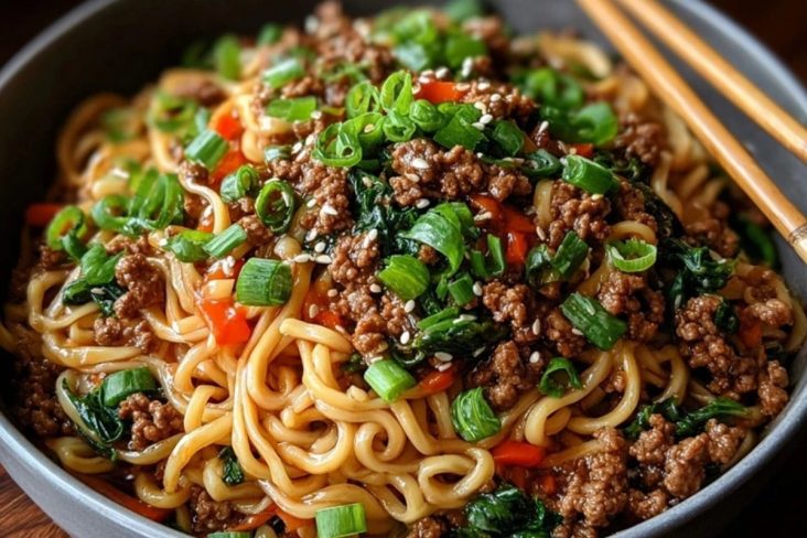 Simple Asian Ground Beef Noodles Recipe Ready in Minutes
