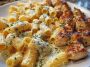 Cheesy Garlic Butter Chicken Rigatoni in Creamy Alfredo Sauce
