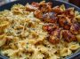 Chicken Creamy Velveeta Bowtie Pasta with Mozzarella Garlic Sauce