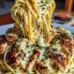 Creamy Cajun Chicken Linguine with Garlic Mozzarella Sauce