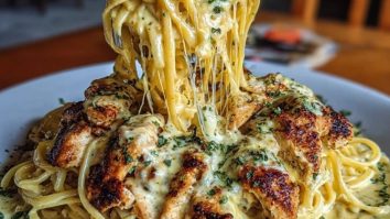 Creamy Cajun Chicken Linguine with Garlic Mozzarella Sauce