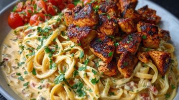 Creamy Cajun Chicken Linguine with Spicy Garlic Cheese Sauce