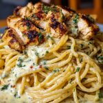 Creamy Cajun Chicken Spaghetti with Garlic Mozzarella Sauce