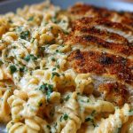Creamy Cajun Chicken Twisted Pasta with Mozzarella Alfredo