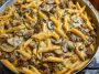 Creamy Velveeta Beef Stroganoff and Penne Pasta