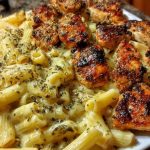 Creamy Velveeta Chicken Penne in Garlic Butter Parmesan Sauce