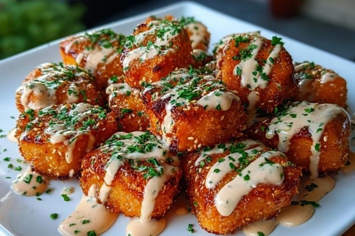 Crispy Bang Bang Salmon Bites
