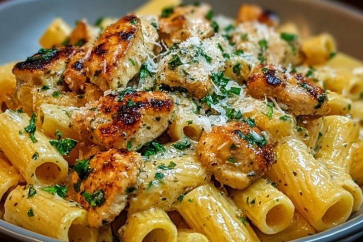 Garlic Butter Chicken Rigatoni Recipe