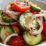 Marinated Cucumbers, Onions, and Tomatoes