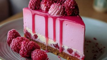 Pink Velvet Raspberry Cheesecake