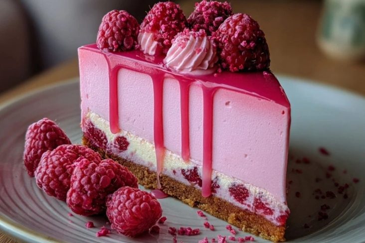 Pink Velvet Raspberry Cheesecake
