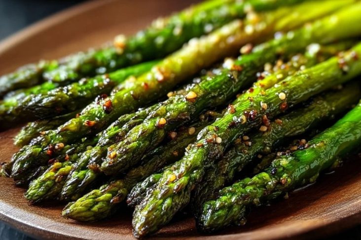 Roasted Asparagus with Garlic Chili Crunch