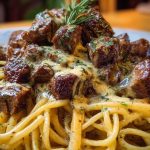 Savory Beef Linguine with Velvety Garlic Butter Sauce