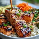 Sriracha Honey Salmon Bowls