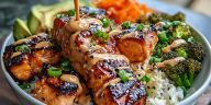 Sriracha Honey Salmon Bowls