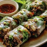 Thai Basil Beef Rolls