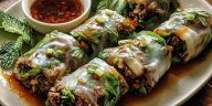 Thai Basil Beef Rolls