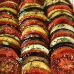 Baked Ratatouille with Tomatoes, Zucchini, and Eggplant