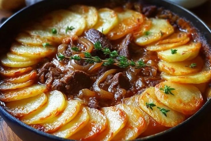 Beef Stew with Potato Topping
