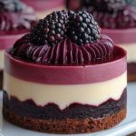 Blackberry Red Velvet Cheesecake