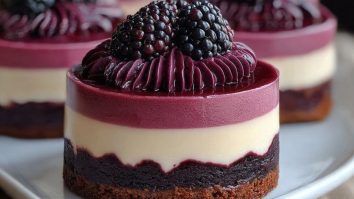 Blackberry Red Velvet Cheesecake