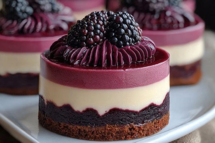 Blackberry Red Velvet Cheesecake