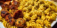 Cajun Chicken Rotini in Creamy Mozzarella Velveeta Sauce