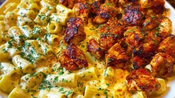 Cajun Garlic Butter Chicken Rigatoni in Cheesy Alfredo Sauce