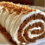 Carrot Cake Roll with Cream Cheese Frosting
